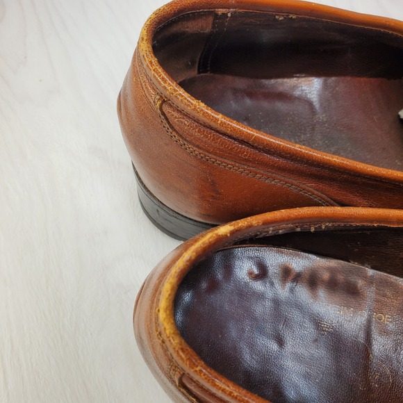 Florsheim Imperial Men's Size 12 Brown Leather Tassel Loafer Dress Shoes - Picture 16 of 16